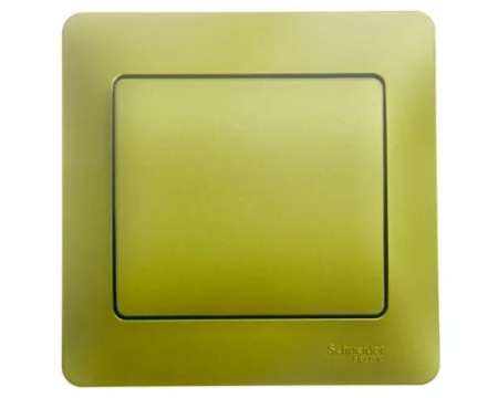 GLOSSA 1-клавишный ВЫКЛЮЧАТЕЛЬ,сх.1,10AX, в сборе, ФИСТАШКОВЫЙ (кр.15шт) C3(+)