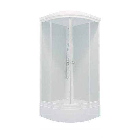 ДК "Ультра 90*90 В" 1/4 круга, сред. подд., Белый, ДН4 (7 мест+сифон E410CL)