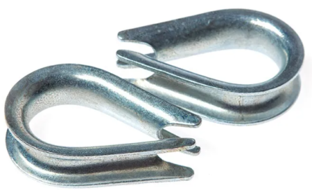 М4 Коуш для стальных канатов, оцинкованный DIN 6899