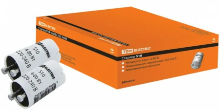 Стартер S10 4-80Вт 220-240В мед. контакты TDM (кр.25шт) нМ