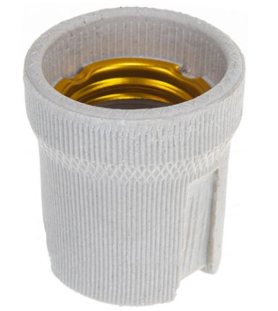 TDM патрон E27 керамический, с держателем (200!) SQ0319-0007