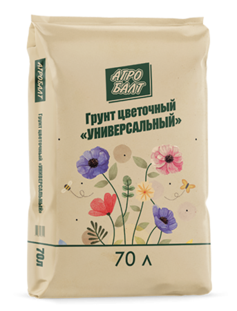 Грунт Агробалт  цветочный универсальный 70л  /33