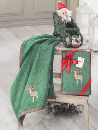 Полотенце махровое "Altinbasak" Noel арт. 1818 50*90 см.,100%хлопок, Турция (V2)