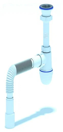 C0515 Сифон МИНИ Элит 1 1/2*40 с гибкой трубой 40х40/50 30980676 ВИР /1шт/уп