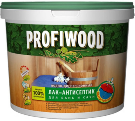 Лак для бань и саун В/Д PROFIWOOD 2,5 кг ( Ростов-на-Дону) *1/4