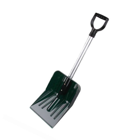 Лопата Снегоуб Пласт 260х345 пласт поликарбонат, алюм/черенок и V-ручка автомобильная