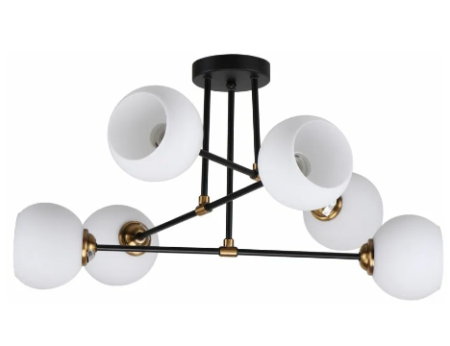 20809/6BK+GD WT Потолочная люстра