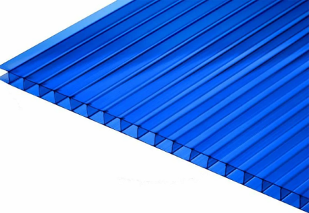 ПОЛИКАРБОНАТ ЦВЕТНОЙ 4мм  синий   2,1*6 м