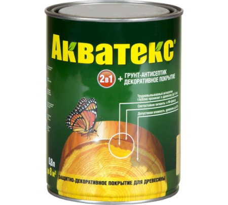 Акватекс 2 в 1-текстурное покрытие (Бесцветный 0,8 л.)