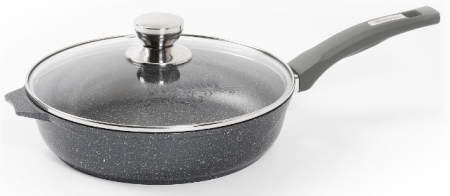 Сковорода-Бриллиант 30см Гранит с несъемной ручкой арт С30771