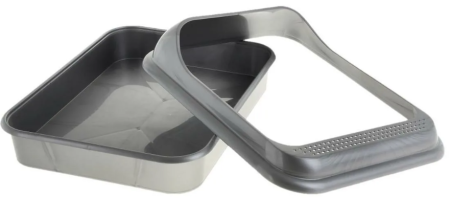 Лоток-"туалет для кошек" пластм. "Верный друг" 455х355х160мм М3666 (Октябрьский)  *1/19