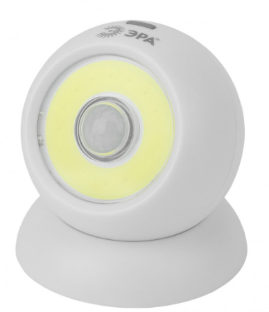 SB-802 Фонарь ЭРА пушлайт "Сфера-2" (5Вт СОВ 3хААА магнит)