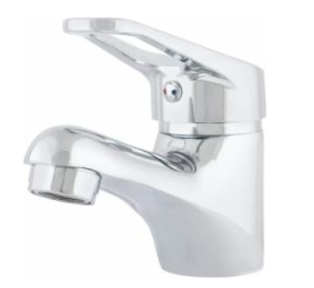 КЛИП 803 Смеситель одноручный для раковины, перфорированная ручка, кер, картридж 35 мм, без подводки