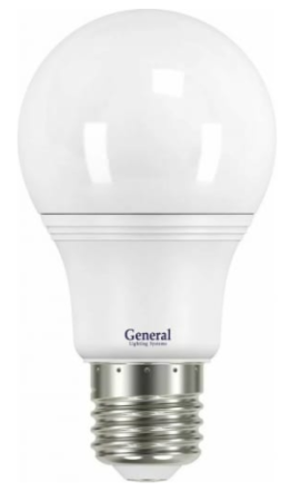Лампа светодиодная ШАР 9 Вт E27 6500К 550Лм 230 В GLDEN-WA60P-9-230-E27-6500 GENERAL PROMO