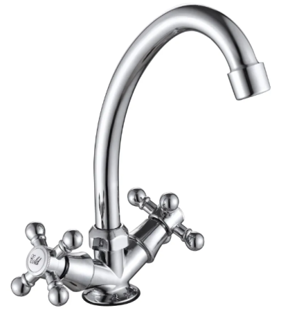 D3004-S229 Dikalan См-ль д/раковины "Елочка" двурычажный, пласт. шпилька (Волна) (2шт), шт.