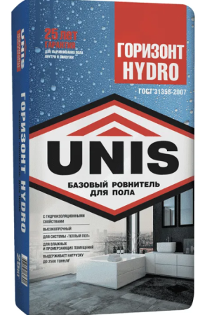 Ровнитель для пола UNIS Горизонт HYDRO базовый, 25 кг