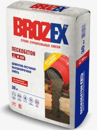 Смесь универсальная "BROZEX М300" Пескобетон 30,0 кг *1/48