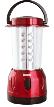 Camelion фонарь кемпинговый LED5625/5626 (3xR20) 30св/д 2.7W (75lm), бордовый/пластик
